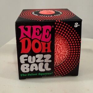 Needoh Fuzz Ball squishy toy Orange